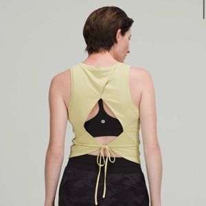 Open Tie-Back Tank in Dew Green Size 6